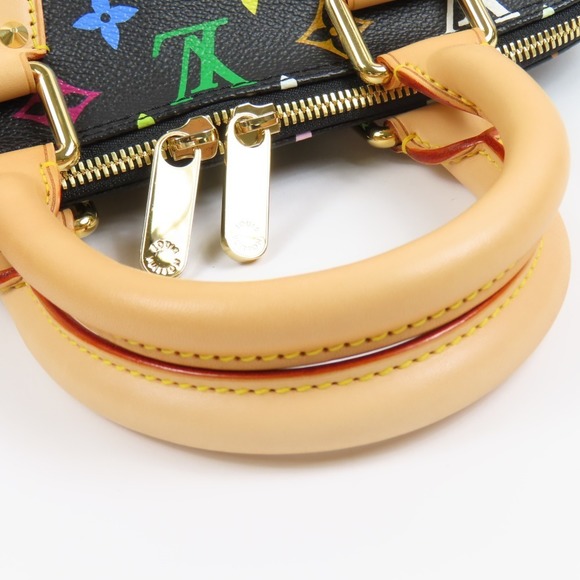 Louis Vuitton Alma PM Vintage Studded Spike Handbag Nume Leather Noir - Picture 10 of 13